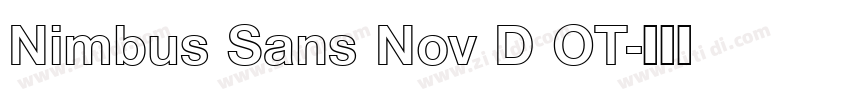Nimbus Sans Nov D OT字体转换 Nimbus Sans Nov D OT字体转换